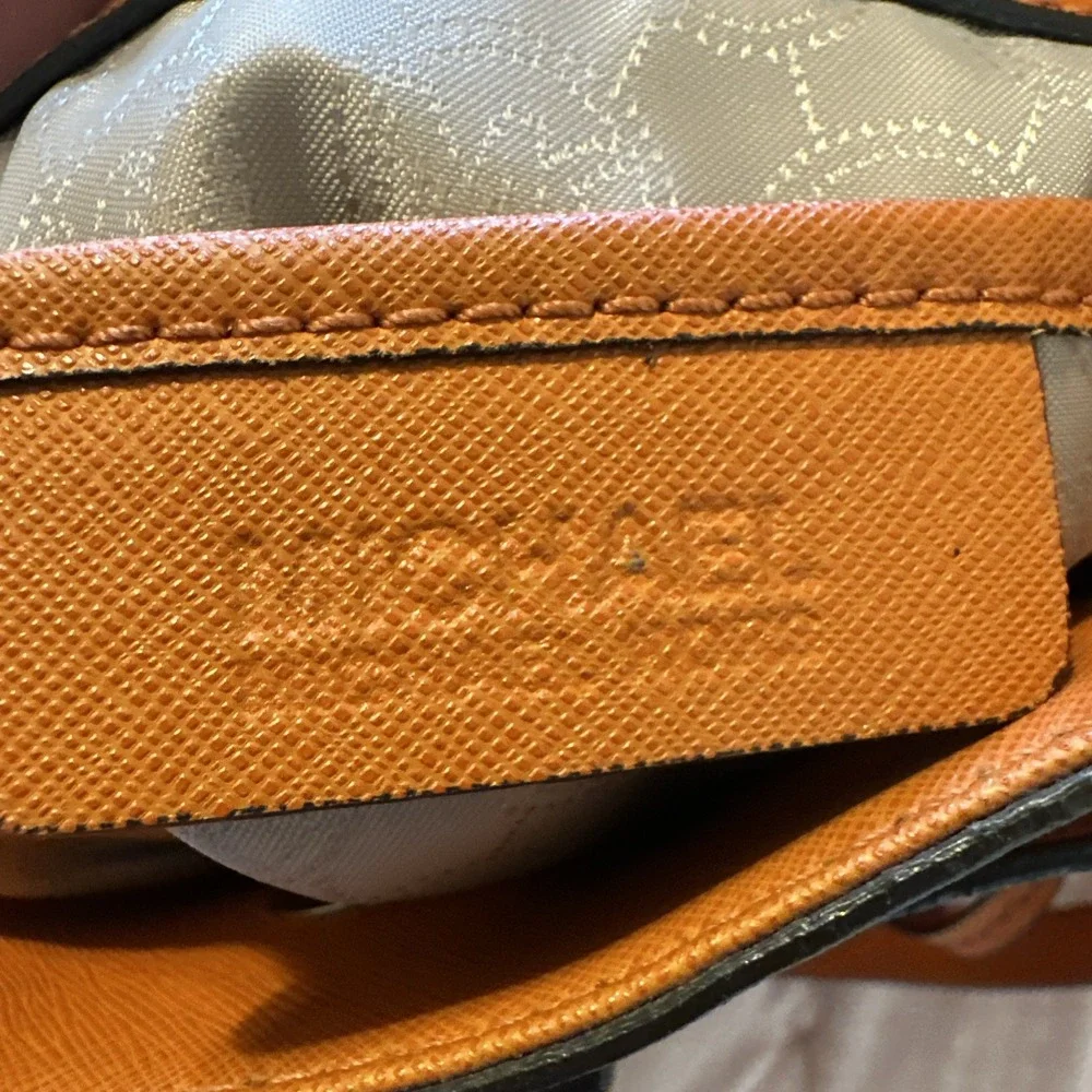 Michael Michael Kors Orange Leather Hamilton Large Tote Bag 14